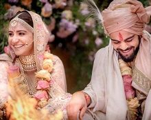 Cricketer Virat Kohli and  Bollywood Heroine Anushka Sharma Tie Knots  