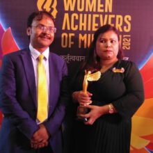Shabnam Parveen  Co-founder Of Nexcinema Conferred With The Award  Of Lokmat Women Achievers of Mumbai 2021