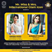 Mr – Miss – Mrs International Glam Icon Season 3 Finale To Be Held In Mumbai At Radisson On 9 November 2022
