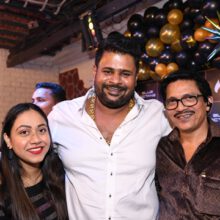 Philanthropist Ronnie Rodrigues Gets A Warm Welcome From Kushal Dhuri And Mansoor Wahab At The Reopening Of  Blue Octane Kitchen & Bar
