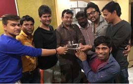 Manoj Kumar Birthday Celebrated  With Friends At Producer Actor Anil Samrat‘s Office