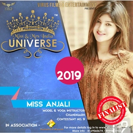 Yash Events & Entertainment’s Miss & Mrs. India Universe 2019 Contestant Anjali Sharma