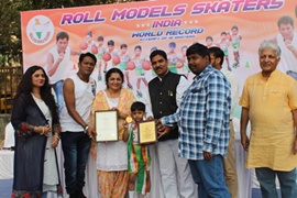 Award Ceremony Of Roll Models Skaters By India Star Book Of World Record 2019