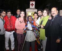 India Media Link & Event Management’s K. Ravi Dada & Film Celebrities Distributes Blankets & Foods In Mumbai To Poor Peoples On Republic Day